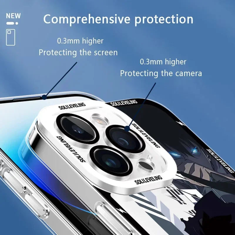 Case For Xiaomi Redmi Note 12 11 13 Pro Plus 4G 5G 12S 11S 10 10S 9 9S 8 13C 12C 10C Anime S-Solo Levelings Clear Silicone Cover