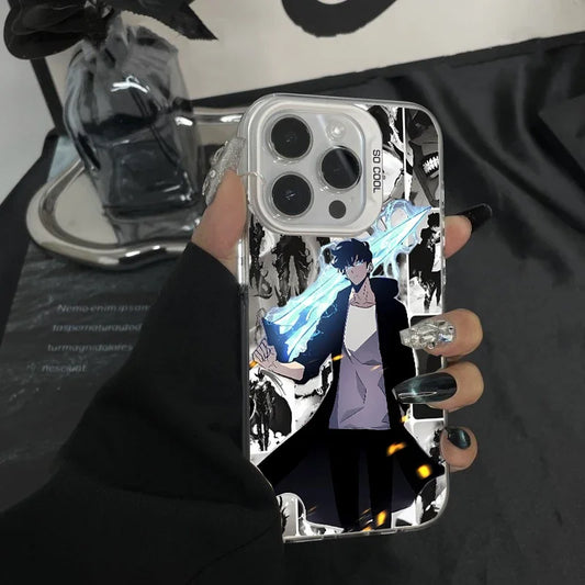 Anime Solo Leveling Case For Xiaomi Redmi Note 14 13 12 11 10 Pro Plus 14C 13C 12 9C A3 Korean Back Cover Hard Shockproof Cool I