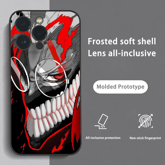 Anime D_DandadanS Cool Phone Case For iPhone 16 15 14 13 Pro Max Plus Mini Black Frosted Soft Shell